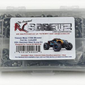 tra089 - Stainless Steel Screw Kit For The Traxxas Maxx 1/10th (#89076-4)