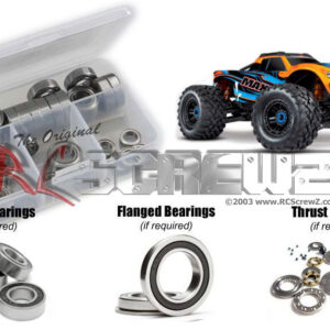 tra089r - Rubber Shielded Bearing Kit For The Traxxas Maxx 1/10th (#89076-4)