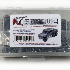 tra090 - Stainless Steel Screw Kit For The Traxxas TRX-6 Crawler 1/10th (#88096-4)