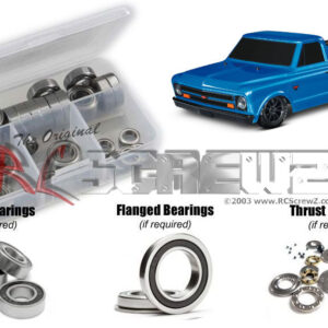 tra098r - Rubber Shielded Bearing Kit For The Traxxas Drag Slash 1/10th (#94076-4)