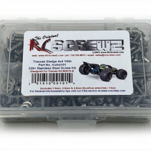 tra101 - Stainless Steel Screw Kit For The Traxxas Sledge 4x4 1/8th (#95076-4)