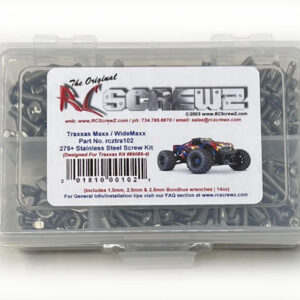 tra102 - Stainless Steel Screw Kit For The Traxxas Maxx / WideMaxx (#89086-4)