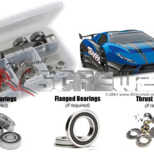 tra104r - Rubber Shielded Bearing Kit For The Traxxas XO-1 Supercar 1/7th (#64077-3)