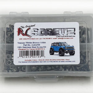 tra106 - Stainless Steel Screw Kit For The Traxxas TRX-4M Bronco 1/18th (#97074-1)