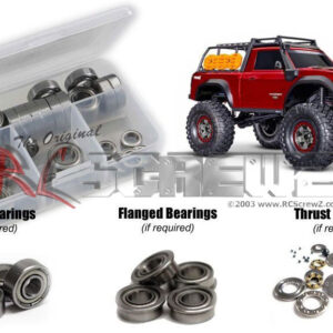 tra111b - Traxxas TRX-4 Sport High Trail (#82044-4) Compatible Metal Shielded Bearing Kit