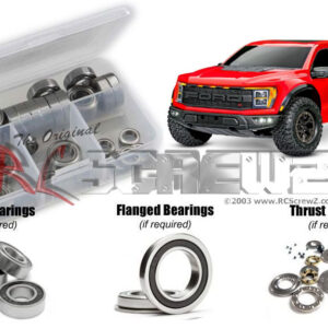 tra113r - Traxxas Raptor "R" 4x4 (#101076-4) Compatible Rubber Shielded Bearing Kit