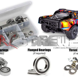 tra123r - Traxxas Maxx Slash Short Course (#102076-4) Compatible Rubber Shielded Bearing Kit