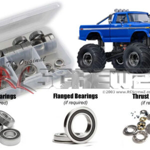 tra124r - Traxxas TRX4 MT 1/18th Ford F-150 (#98044-1) Compatible Rubber Shielded Bearing Kit