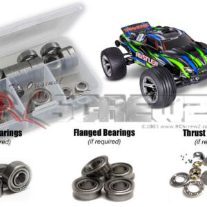 tra132b - Traxxas Rustler 2wd 1/10th (#37354-4) Compatible Metal Shielded Bearing Kit