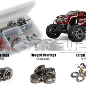 tra133b - Traxxas Stampede 2wd BL-2S 1/10th (#36354-4) Compatible Metal Shielded Bearing Kit