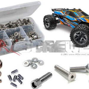 tra135 - Traxxas Rustler 4x4 VXL 1/10th  (#67376-4) Compatible Stainless Screw Kit