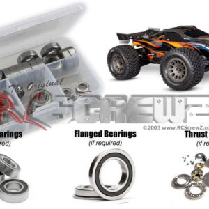 tra148r - Traxxas Mini XRT VXL 2s/3s (#108076-1) Compatible Rubber Shielded Bearing Kit