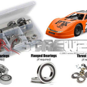 tra160r -  Traxxas Slash Late Model BL-2s (#104364-74) Compatible Rubber Shielded Bearing Kit
