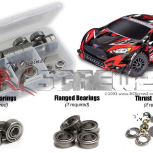 tra162b - Traxxas Fiesta ST Rally BL-2S 1/10th AWD 4WD (#74154-4) Compatible Metal Shielded Bearing Kit