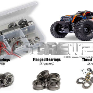 tra166b -  Traxxas Stampede 4x4 Brushless 1/10th (#67454-4) Compatible Metal Shielded Bearing Kit
