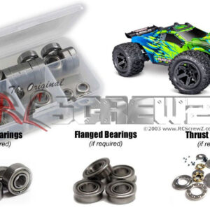 tra167b -  Traxxas Rustler 4x4 Brushless 1/10th (#67464-4) Compatible Metal Shielded Bearing Kit