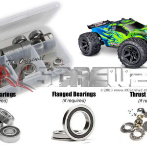 tra167r -  Traxxas Rustler 4x4 Brushless 1/10th (#67464-4) Compatible Rubber Shielded Bearing Kit