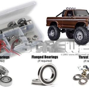 tra174r -  Traxxas TRX-4 Ford F-150 High Trail (#92046-4) Compatible Rubber Shielded Bearing Kit