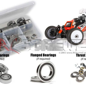 wrc001r - Rubber Shielded Bearing Kit For The WRC SBX1 Nitro 1/8 4WD Buggy