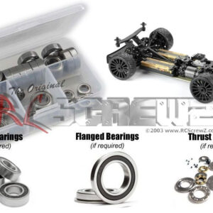 xra183r - Team XRAY GTXe '24 1/8th Onroad (#350605) Compatible Rubber Shielded Bearing Kit - Image 1